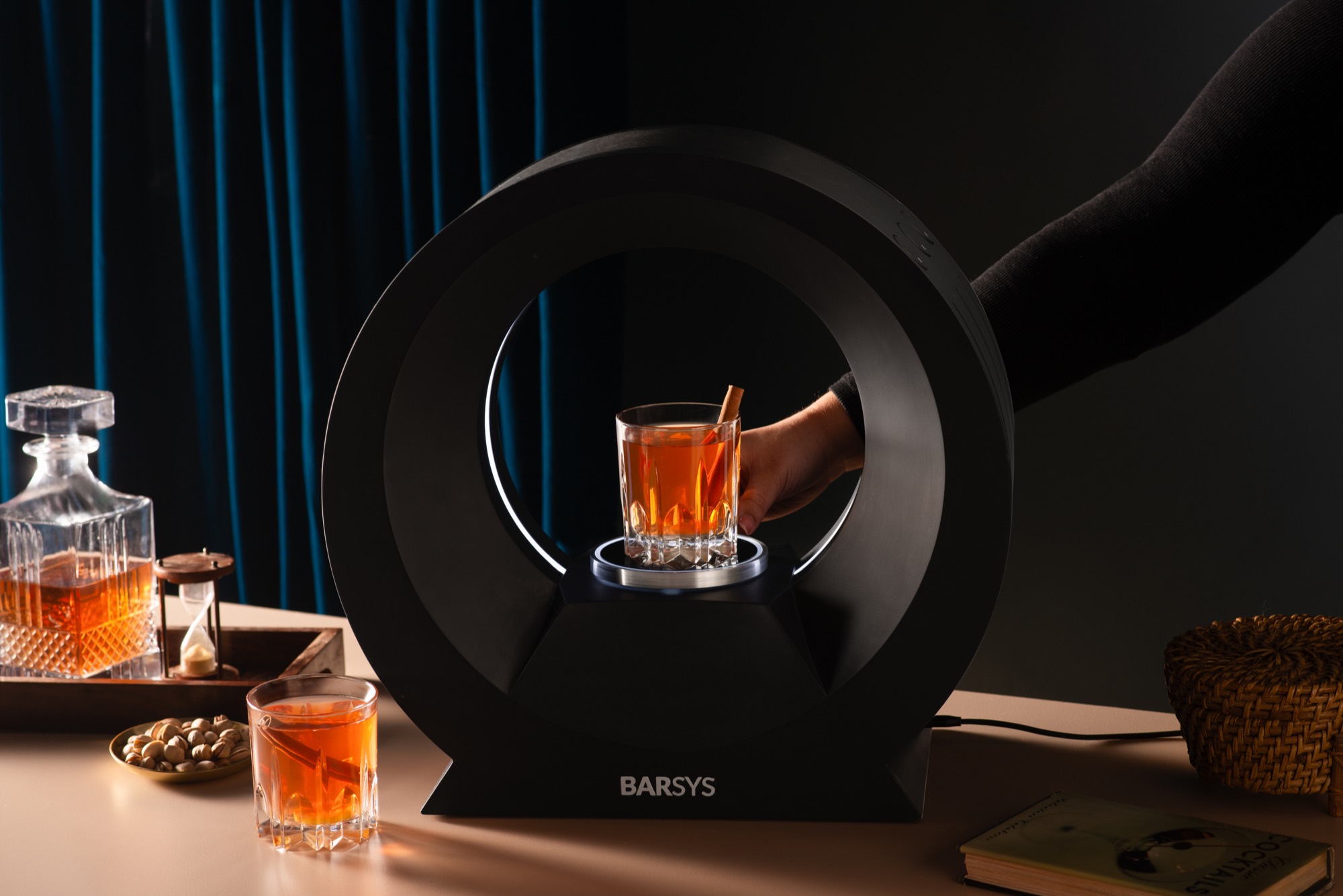 A finished old fashioned inside the ring